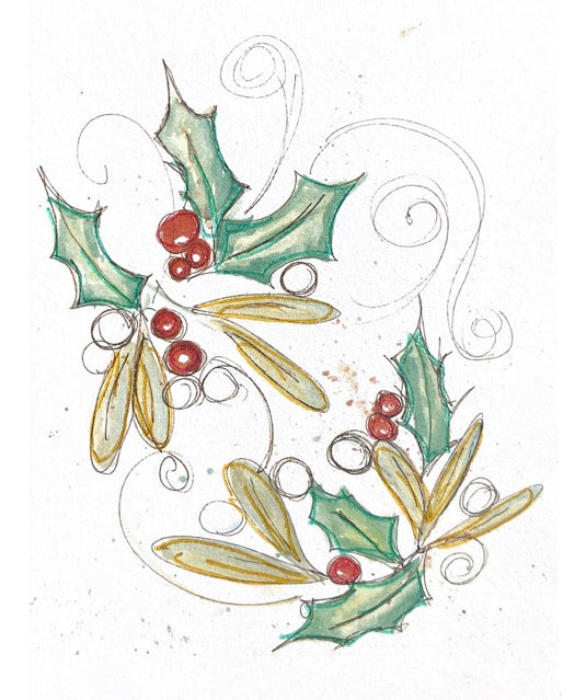 Glorious Christmas Cards, Holly